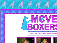 Tablet Screenshot of mcveboxers.com